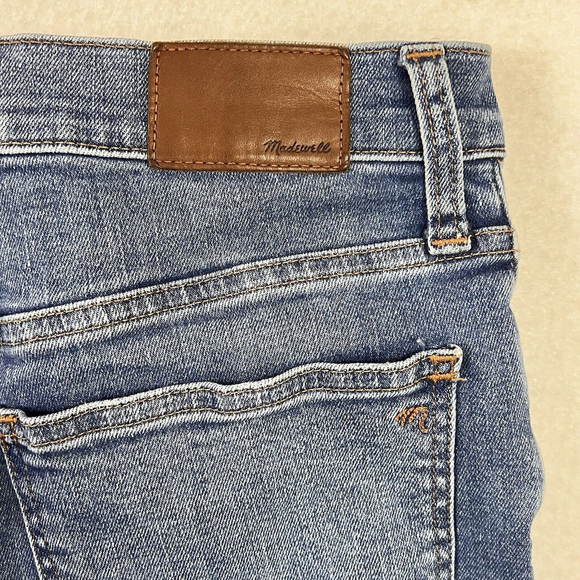 Madewell Jeans 27 Skinny 9" Mid Rise Denim Button Fly Pockets Medium Wash New - Picture 5 of 14